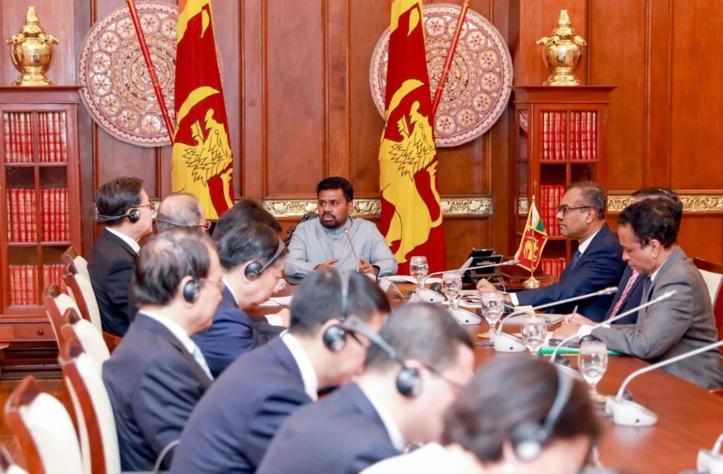 சீன தேசிய மக்கள் காங்கிரஸ் தூதுக்குழு ஜனாதிபதியுடன் சந்திப்பு