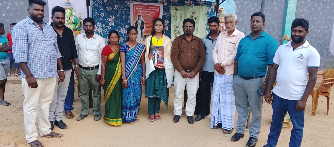 வட்டவளை - லொனக் மீனாட்சி தோட்ட முதல் சட்டத்தரணி விஜயகுமாரிக்குப் பாராட்டு!