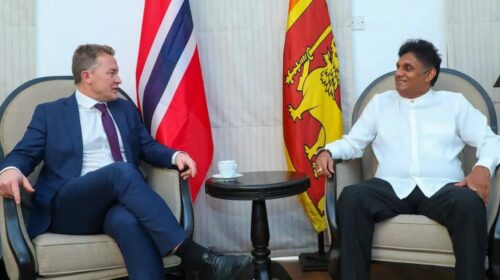 நோர்வே பிரதி வெளிவிவகார அமைச்சர்- எதிர்க் கட்சித் தலைவர் சந்திப்பு