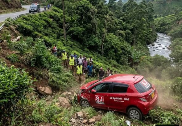 பலாங்கொடை -ஹற்றன் வீதியில் பள்ளத்தில் கார் வீழ்ந்து ஒருவர் உயிரிழப்பு