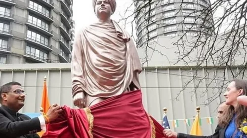 அமெரிக்காவில் விவேகானந்தர் சிலை திறப்பு