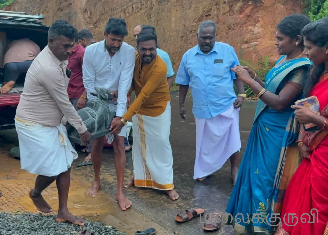 மஸகெலியா பிறவுண்லோ ஶ்ரீ முத்துமாரியம்மன் ஆலயத்திற்கு சிவலிங்கம் சிலை