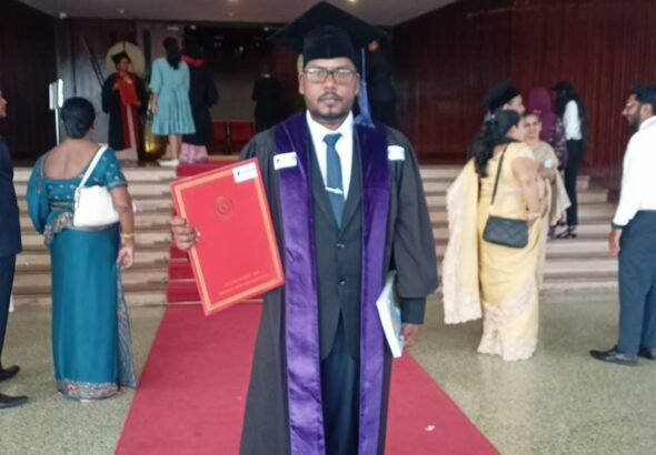 கணினி அறிவியல் துறையில் முதுமாணிப் பட்டம் பெற்ற நரசிம்மன் இராமநாதன்!