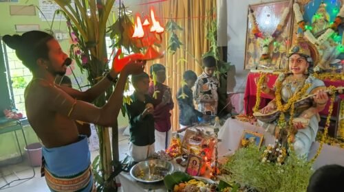 நெல்லிமலை சிவனேஸ்வரா த.வி.யில் விஜயதசமி விழா