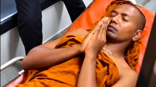 தேரர் தாக்கப்படவில்லை ; சறுக்கியே வீழ்ந்தார் - பொலிஸ்