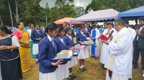 நுவரெலியா குட் ஷெப்பர்ட் மகளிர் கல்லூரி விளையாட்டு மண்டபத்திற்கு அடிக்கல்